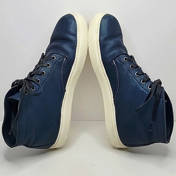 Wolverine | Navy blue leather chukka boots | MENS 10 - Picture 9 of 10